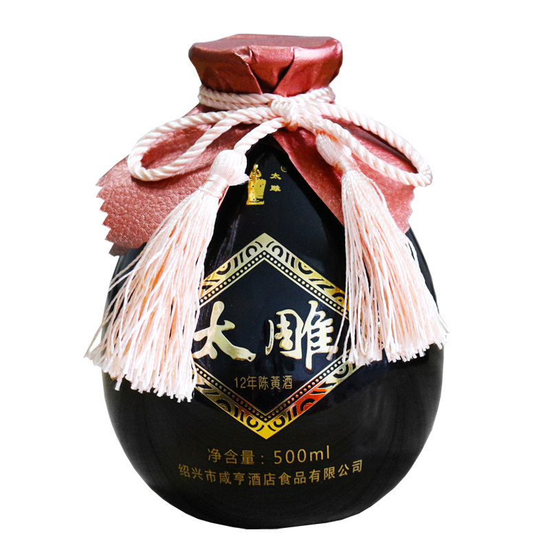 太雕咸亨酒店绍兴黄酒十二二年500mlx6礼盒箱装传统黄酒