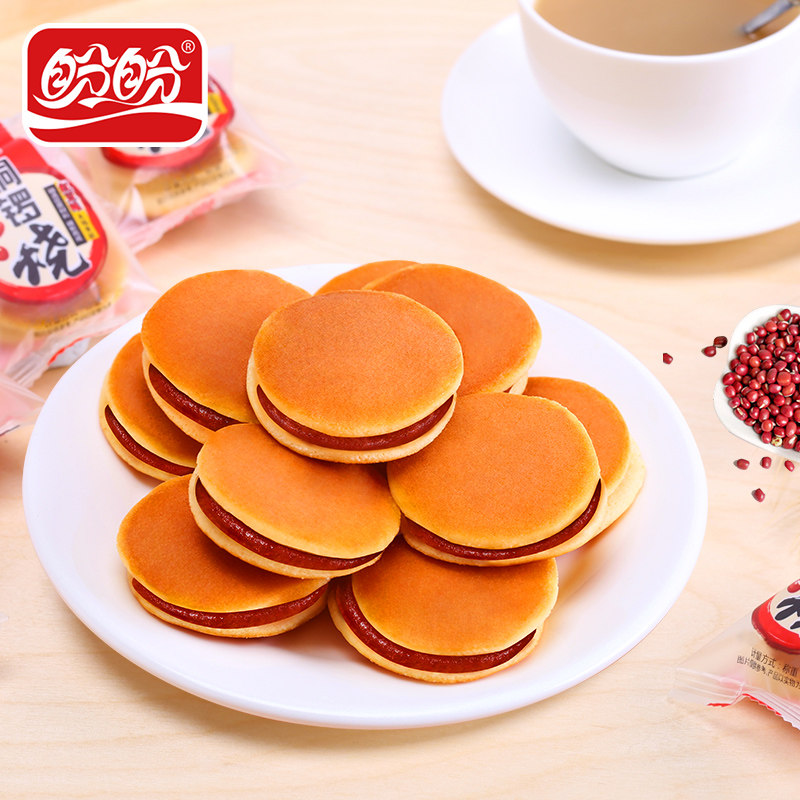 盼盼铜锣烧红豆味休闲办公零食下午茶早餐蛋糕点心1000g年货礼盒