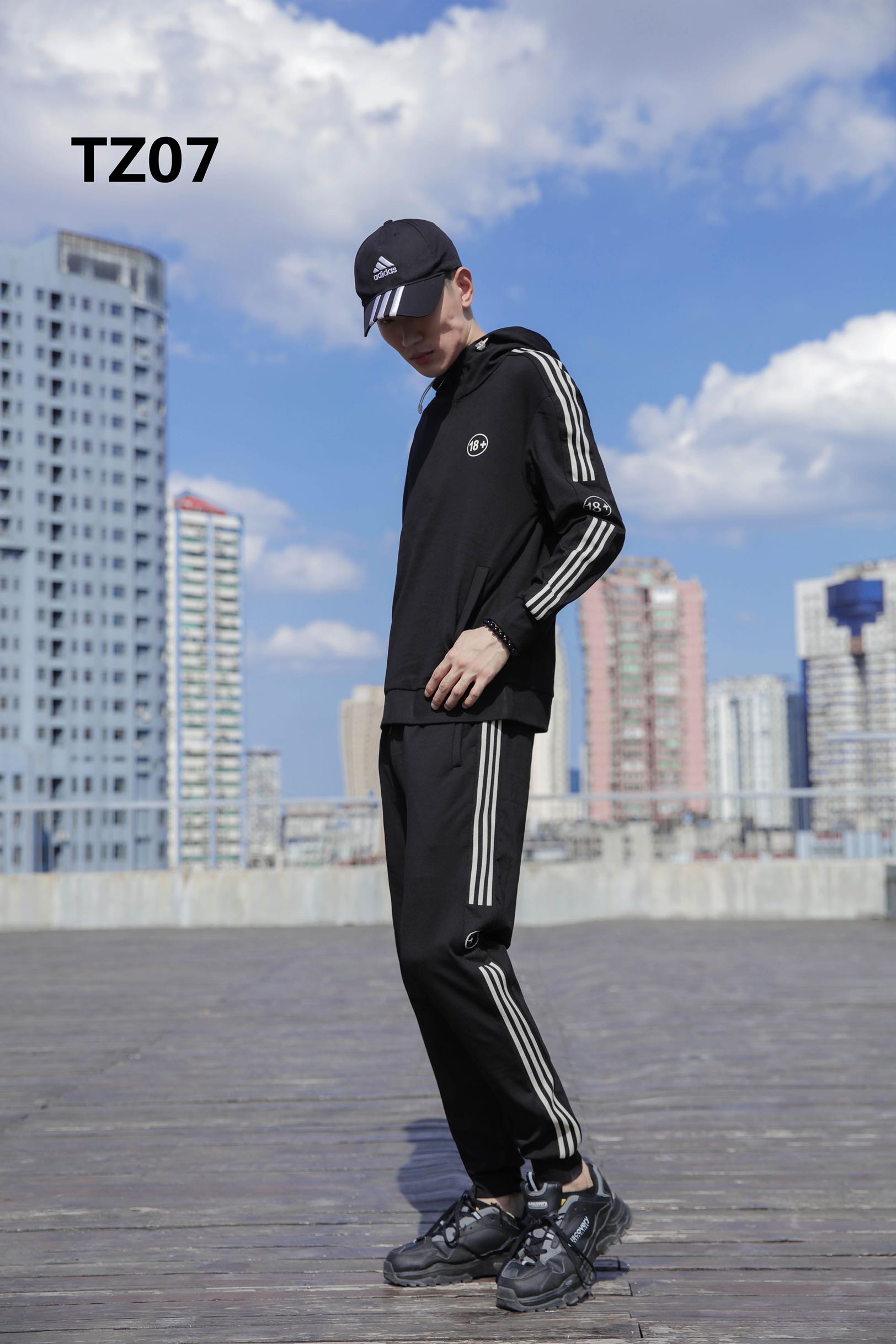 ys秋冬2020男士带帽运动套装长袖休闲休闲运动时尚套装