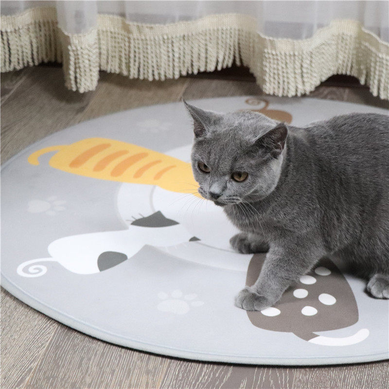 卡通地垫猫窝宠物垫子地毯猫爪爪子脚垫柔软垫子