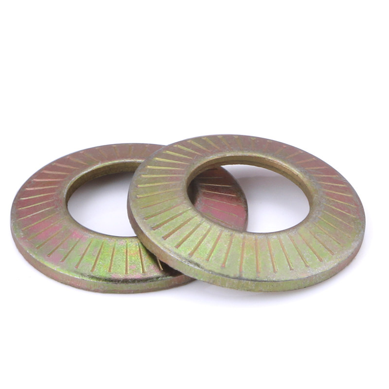 垫圈鞍形单面花齿镀锌蝶形带齿防滑防松垫片垫圈