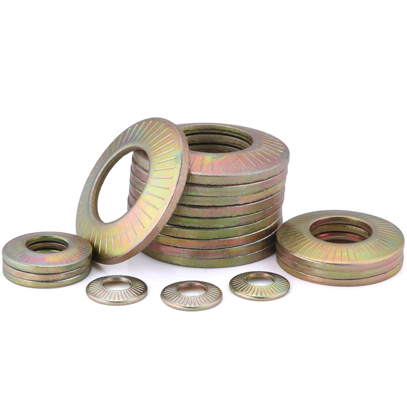 垫圈鞍形单面花齿镀锌蝶形带齿防滑防松垫片垫圈