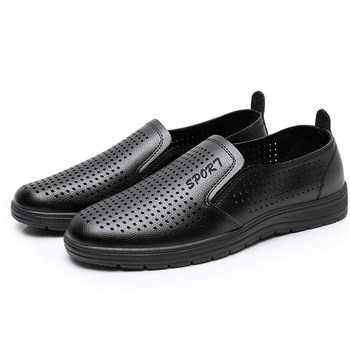 Summer breathable chef shoes men's non-slip waterproof work shoes hotel oil-proof shoes KFC black work shoes men