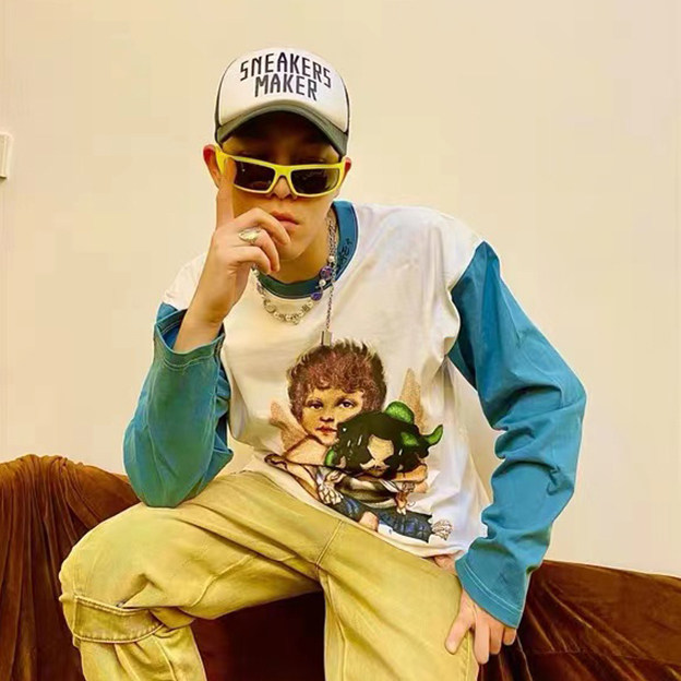 saluteevae联名潮牌十字花瓣笑脸珍珠骷髅腰果项链