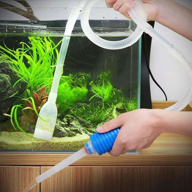 鱼缸森森sunsun半自动抽水换水器洗沙器吸水吸管鱼缸清洁用具