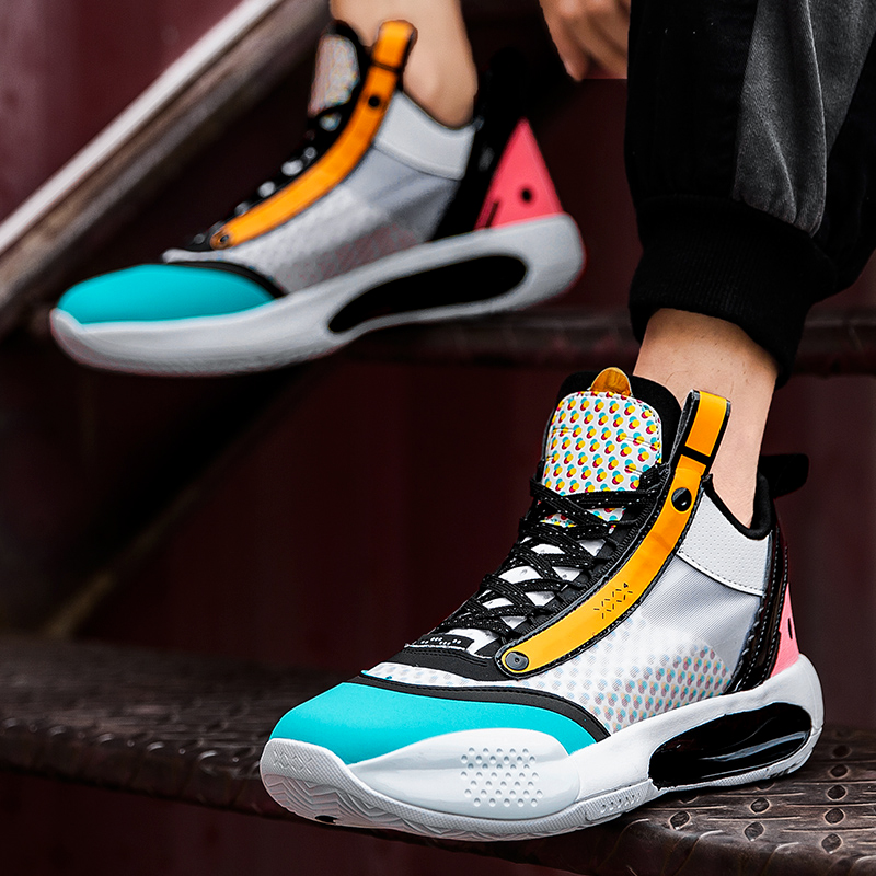 aj官方旗舰店官网正品男鞋冬季aj34变革高帮板鞋男空军一号运动鞋