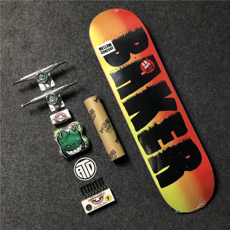 baker滑板专业专业组组装双翘825红色美国进口滑板