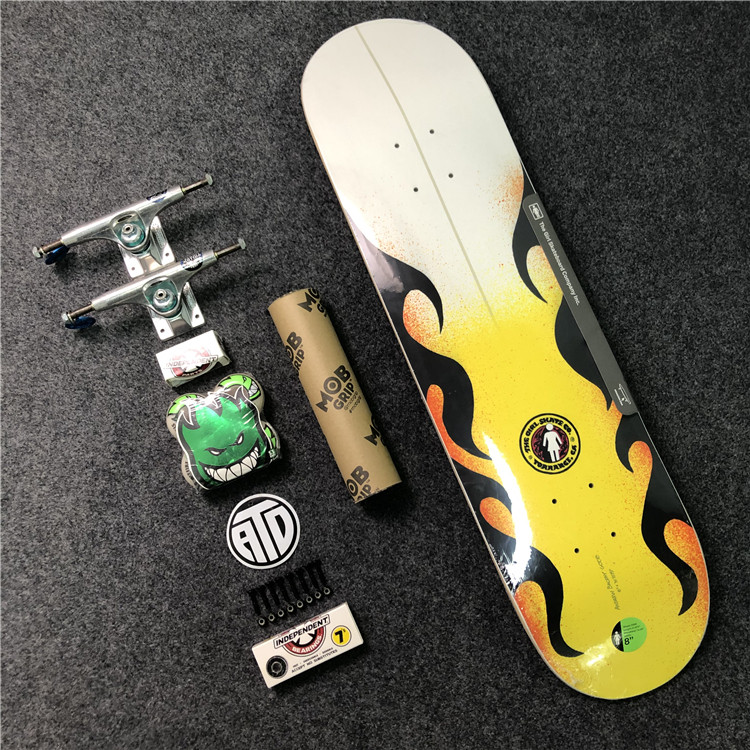 美国进口planb组装滑板高级双翘spitfire轮子thunder滑板