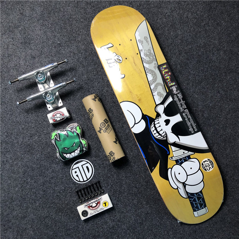 blind滑板美国高端组装双翘spitfire轮子thunder空心滑板