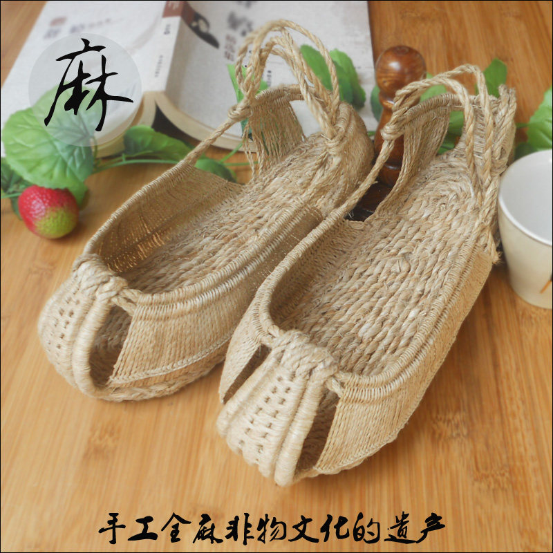 草鞋麻鞋工藤男士古代凉鞋甘谷特产沙滩鞋