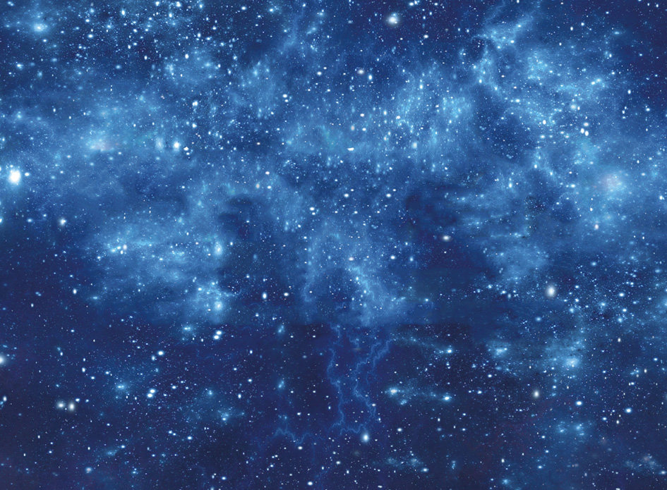 北欧ins蓝色星空地毯客厅茶几宇宙梦幻抽象光点儿童房卧室床边毯