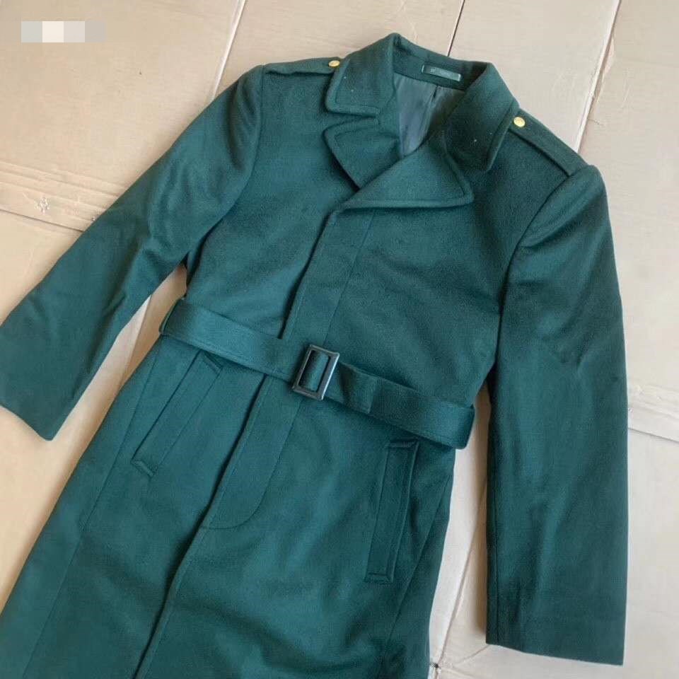 正品橄榄绿呢子大衣 羊绒大衣 羊绒风衣
