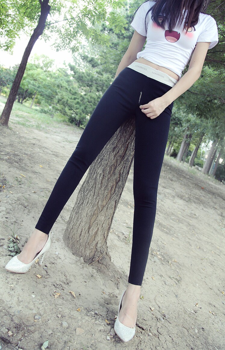 学生瑜伽免脱神器方便做事开叉裤子老公老婆打底裤