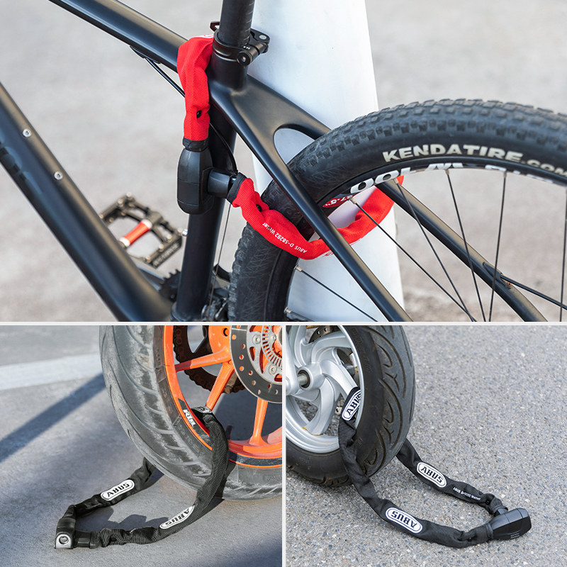 车锁德国abus山地公路自行自行车摩托车电瓶电瓶车自行车锁