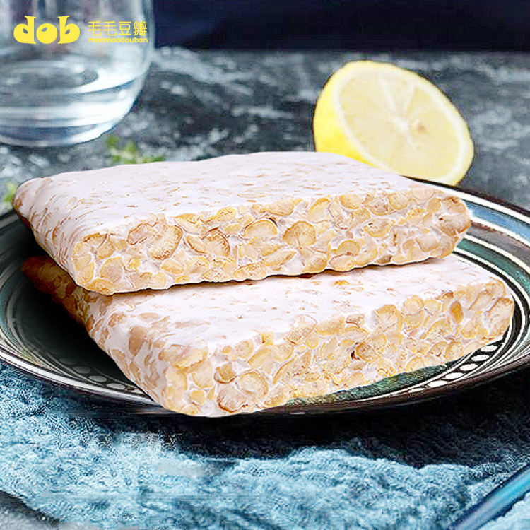 新鲜印尼天贝贝纯素食tempeh丹贝毛毛黄豆发酵黄豆