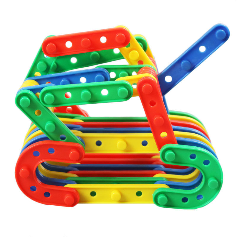 幼儿园积木条形雪花片塑料拼插积木拼搭积木益智儿童玩具拼装积木