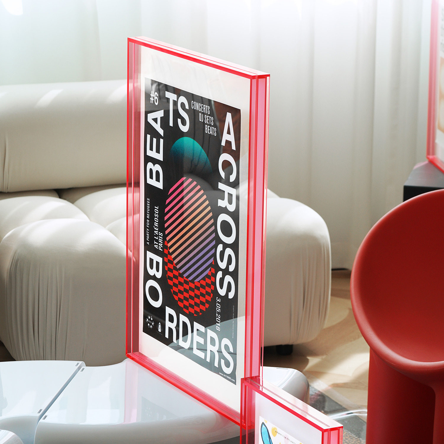 亚克力悬浮中空相框打印照片植物标本挂墙画框相框