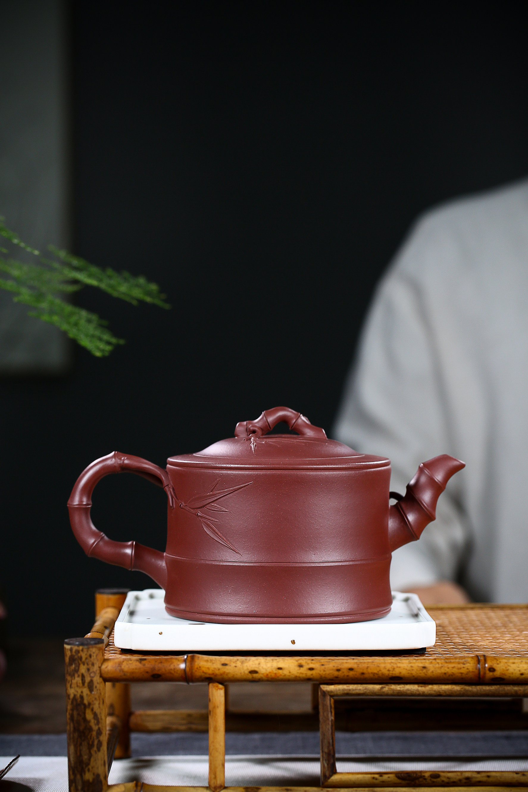 宜兴兴大品花紫砂壶纯全手工大容量泡茶茶壶紫泥茶壶