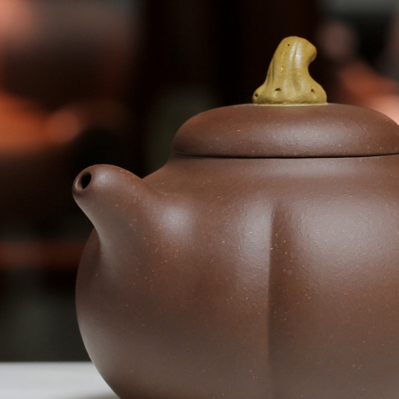 手工正品宜兴紫砂壶程琦金瓜壶300cc原矿紫泥紫砂茶壶