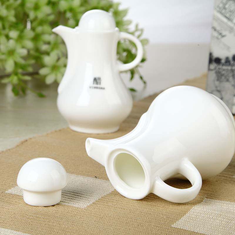 陶瓷酱醋壶油壶创意纯白酒店用品厨房餐桌小工工具油壶