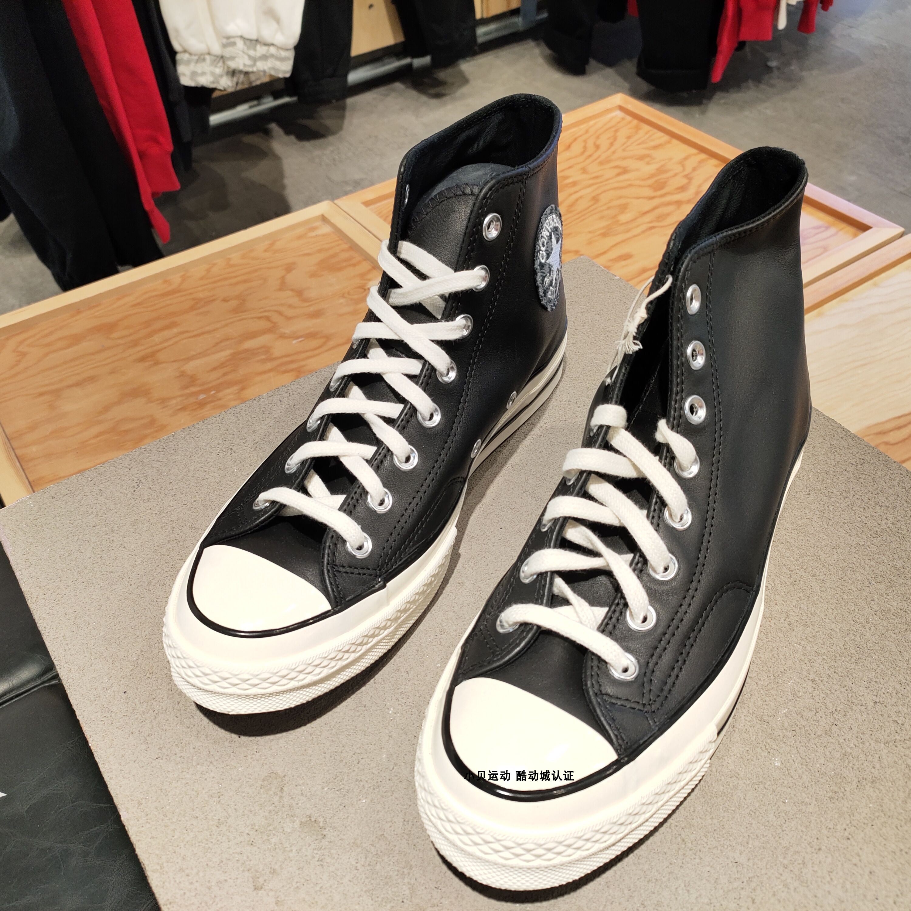 正品匡威男女女款1970s牛皮皮革刺绣logo高帮鞋板鞋