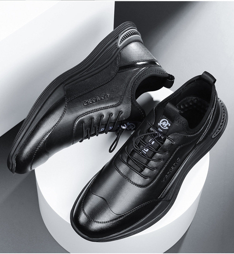 官方正品红蜻蜓皮鞋秋冬季休闲男鞋运动牛皮真皮休闲皮鞋