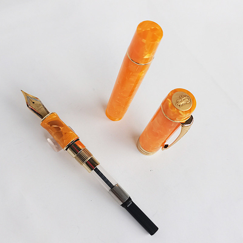 金豪100世纪豆腐钢笔旋转笔帽箭羽笔夹练字书法钢笔