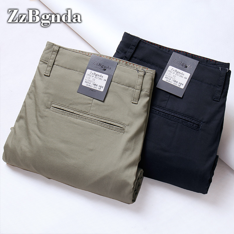 秋冬休闲长裤子男装天丝进口面料免烫抗皱干爽商务直筒宽松裤薄款