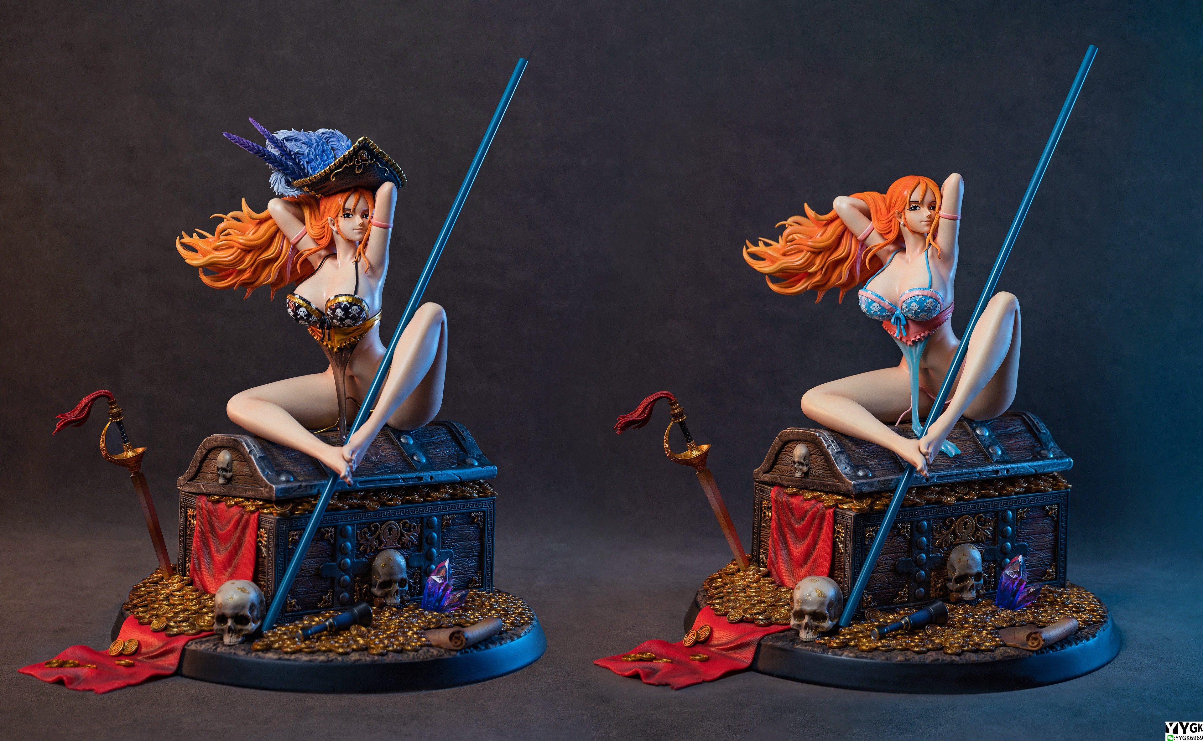 娜美yygk海贼王gk通缉令龙宝藏宝藏比基尼手办限量手办