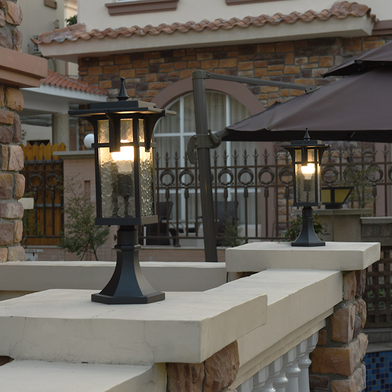 美式简约草坪灯户外防水庭院灯别墅花园草地景观景观庭院灯饰