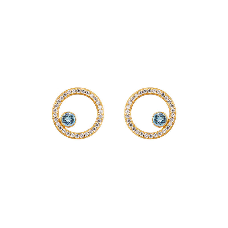 fellala翡拉拉简约几何系列耳钉 时尚气质甜美清新耳环耳饰女