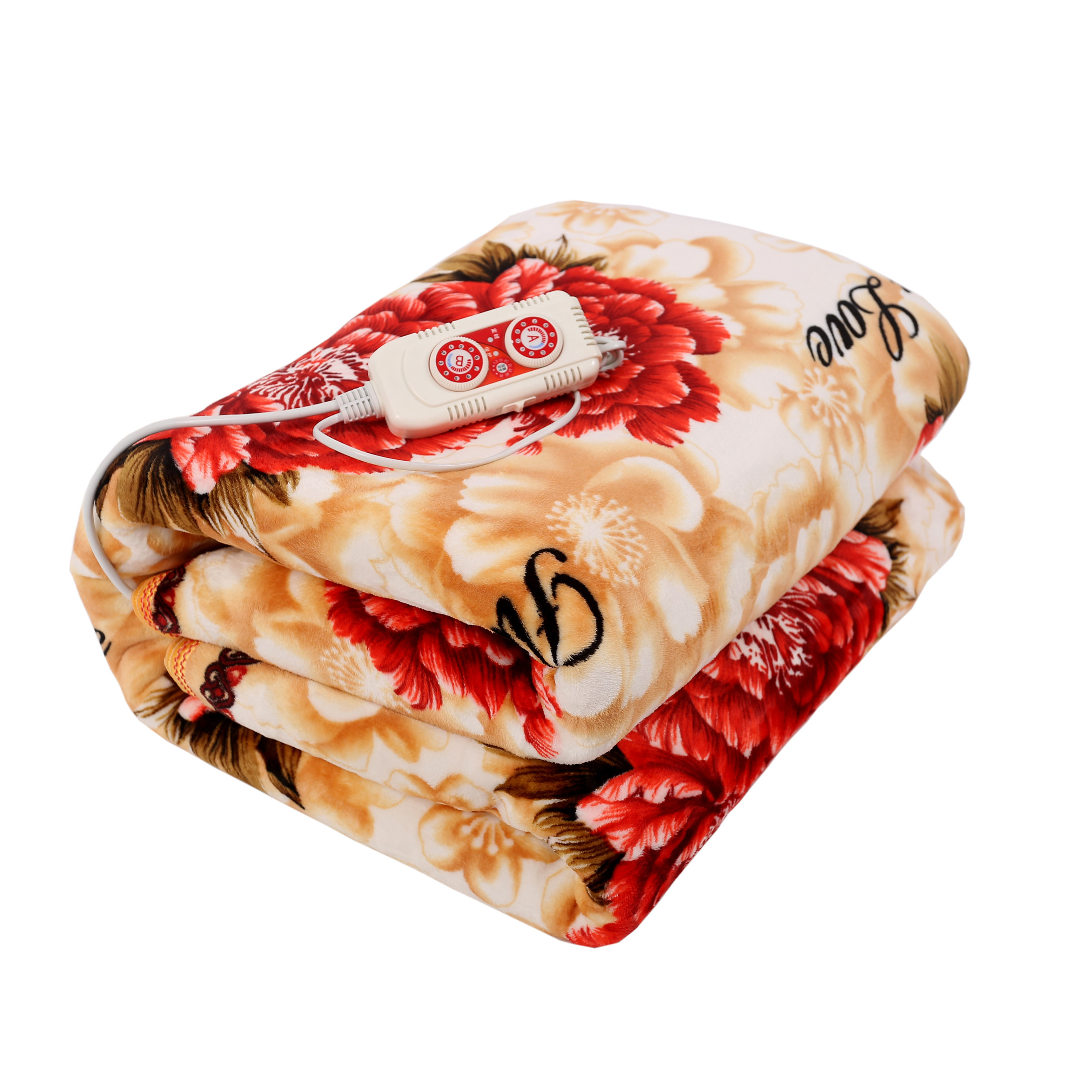 法兰绒防水射电全无2米家用调温加厚电热毯