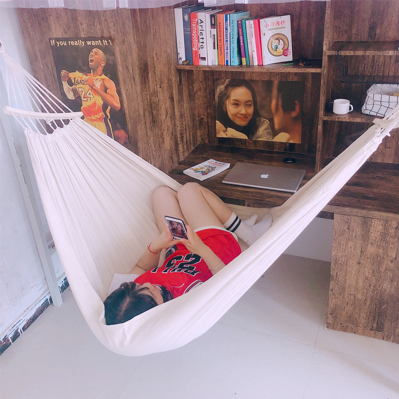 吊床寝室加厚帆布北欧欧风悠悠大人宿舍椅子吊床