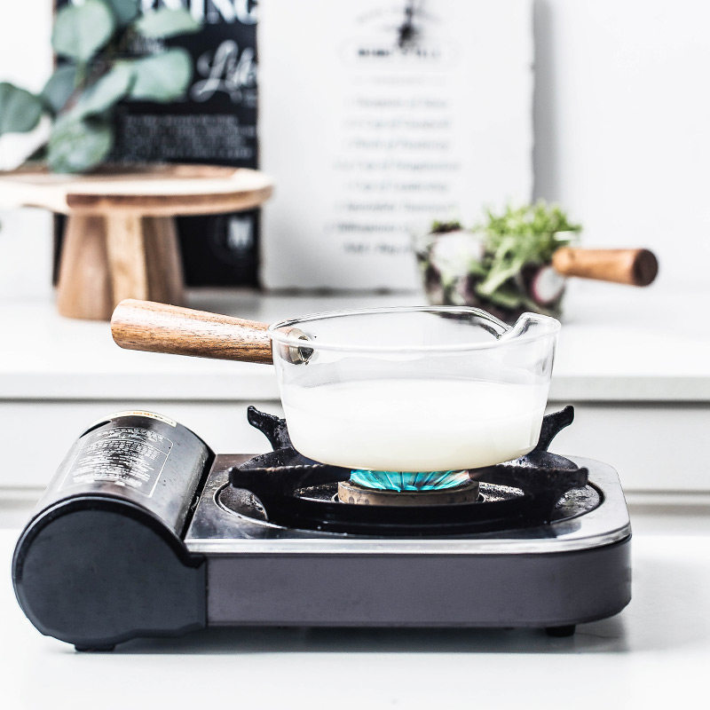 奶锅耐热玻璃家用燃气小锅婴儿宝宝辅食ins奶锅