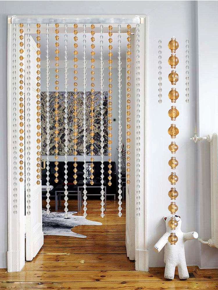 夏季门帘防蚊外用串珠珠珠帘子家用水晶珠帘