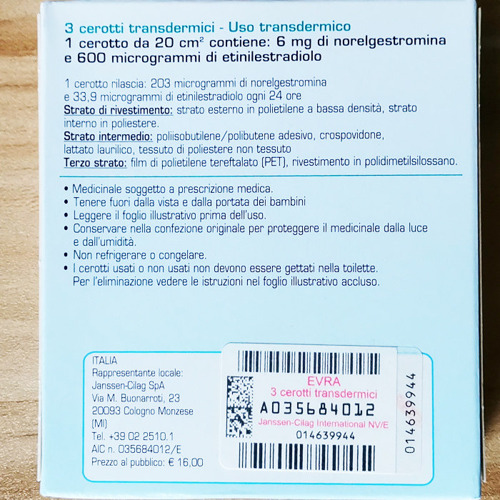 意大利原装现货伊娃evra避孕贴片 新潮健康女性之选1月1盒 特价