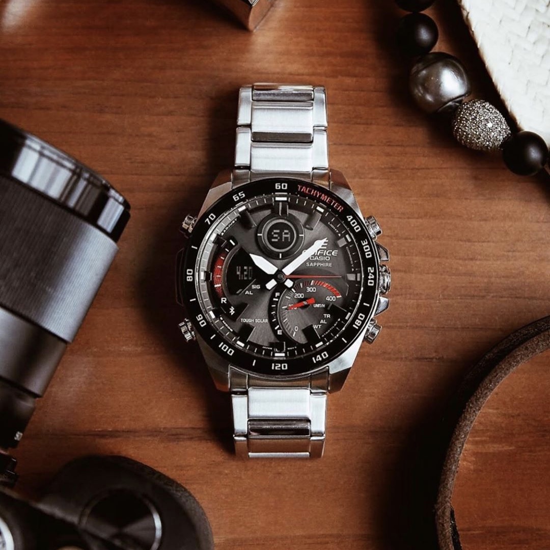 卡西欧 EDIFICE光动能蓝牙红牛赛车运动手表男ECB-900DB-1A/1B 10