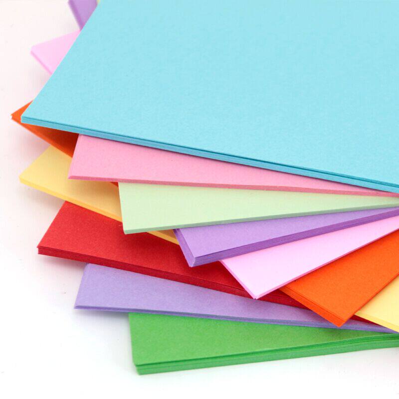4k彩色卡纸200g原浆学生节日手工diy折纸卡纸