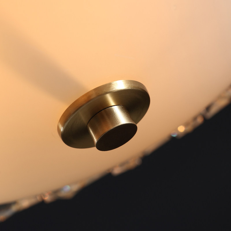 棱镜卧室公主水晶灯创意后现代轻奢书房圆形led餐厅