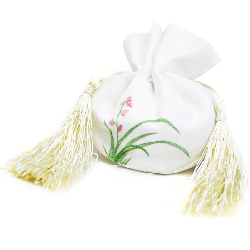 名古绣艺 苏绣香囊diy 男士女士兰花荷包 0基础初学 材料包