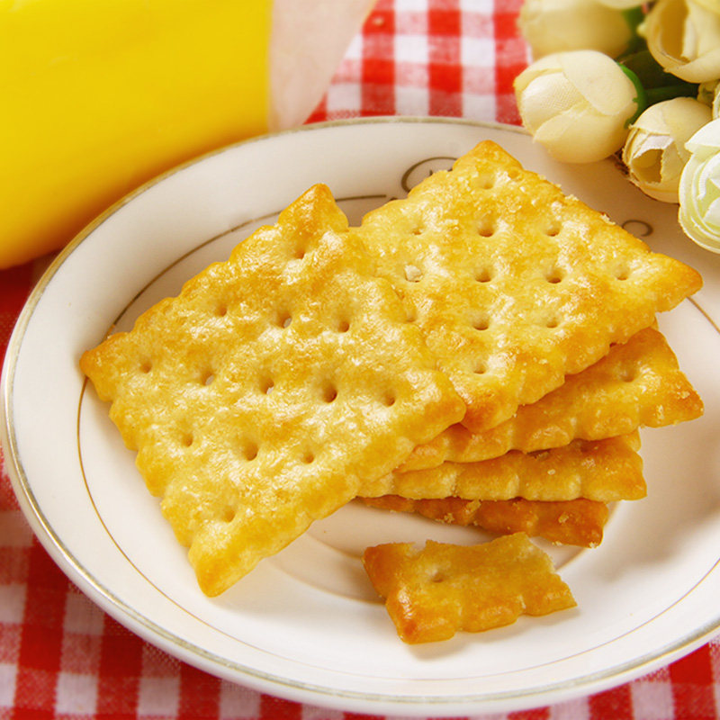 葡记黄油海盐饼干1000g早餐代餐充饥曲奇休闲发酵饼干