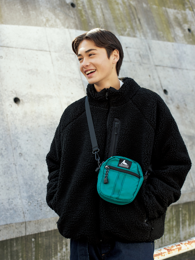 BENT IDEA 冬季双面穿加厚羊羔绒羊羔毛外套男情侣黑色立领夹克潮