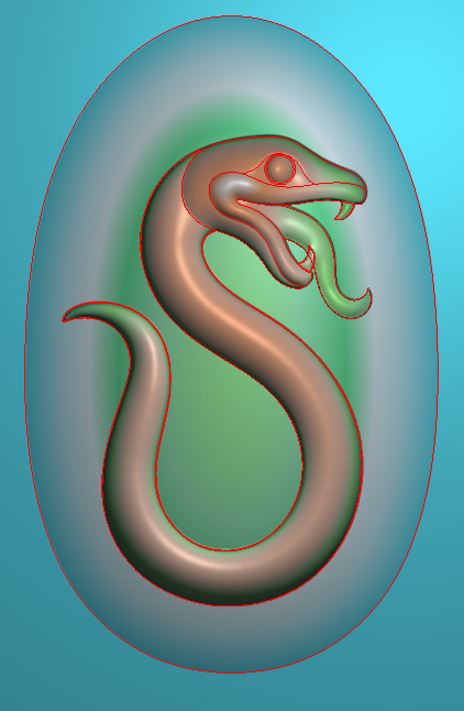 1945生肖椭圆吊坠挂件浮雕精雕jdp灰度bmp设计素材