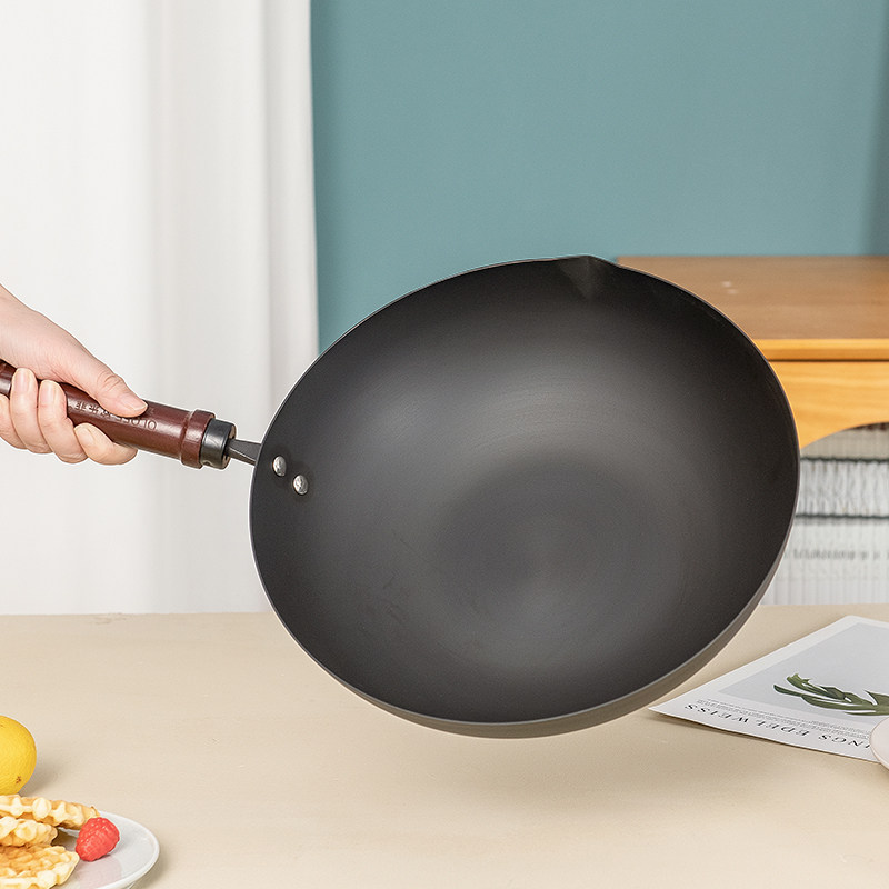 德国欧乐菲极铁锅涂层炒菜家用油烟不粘不易炒锅