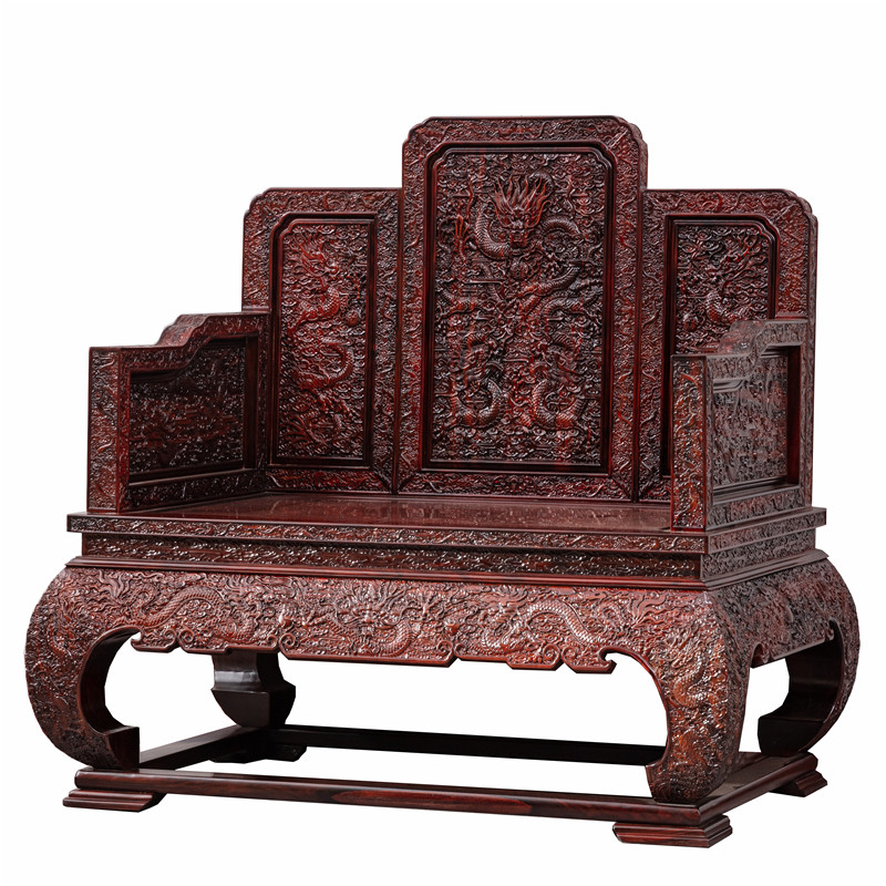 沙发东阳红木家具印尼酸枝云龙宝座组合阔叶黄檀实木沙发