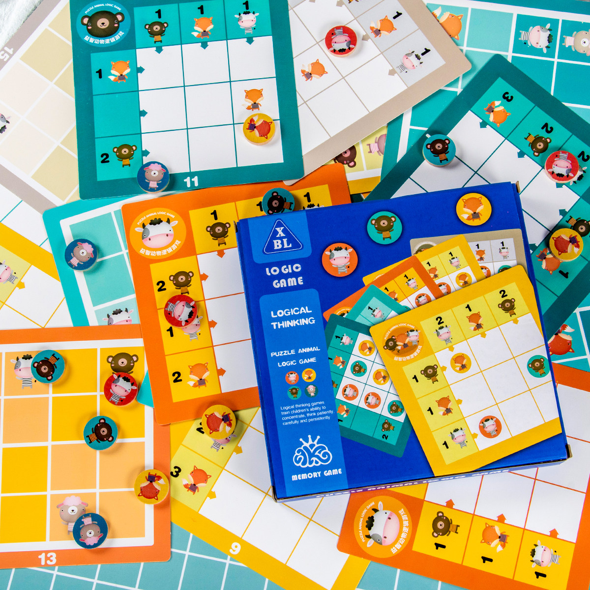 游戏儿童教具入门九宫格益智专注注力训练玩具多功能棋