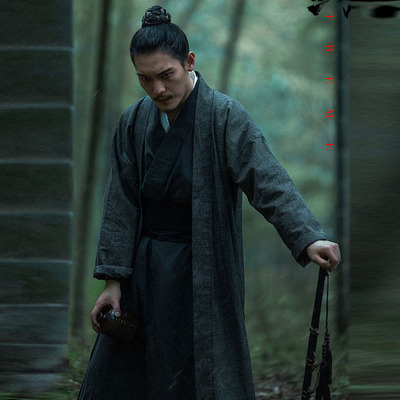 经典影视古装武侠侠客破旧棉麻沙漠剑客浪子大侠少爷公子演出服