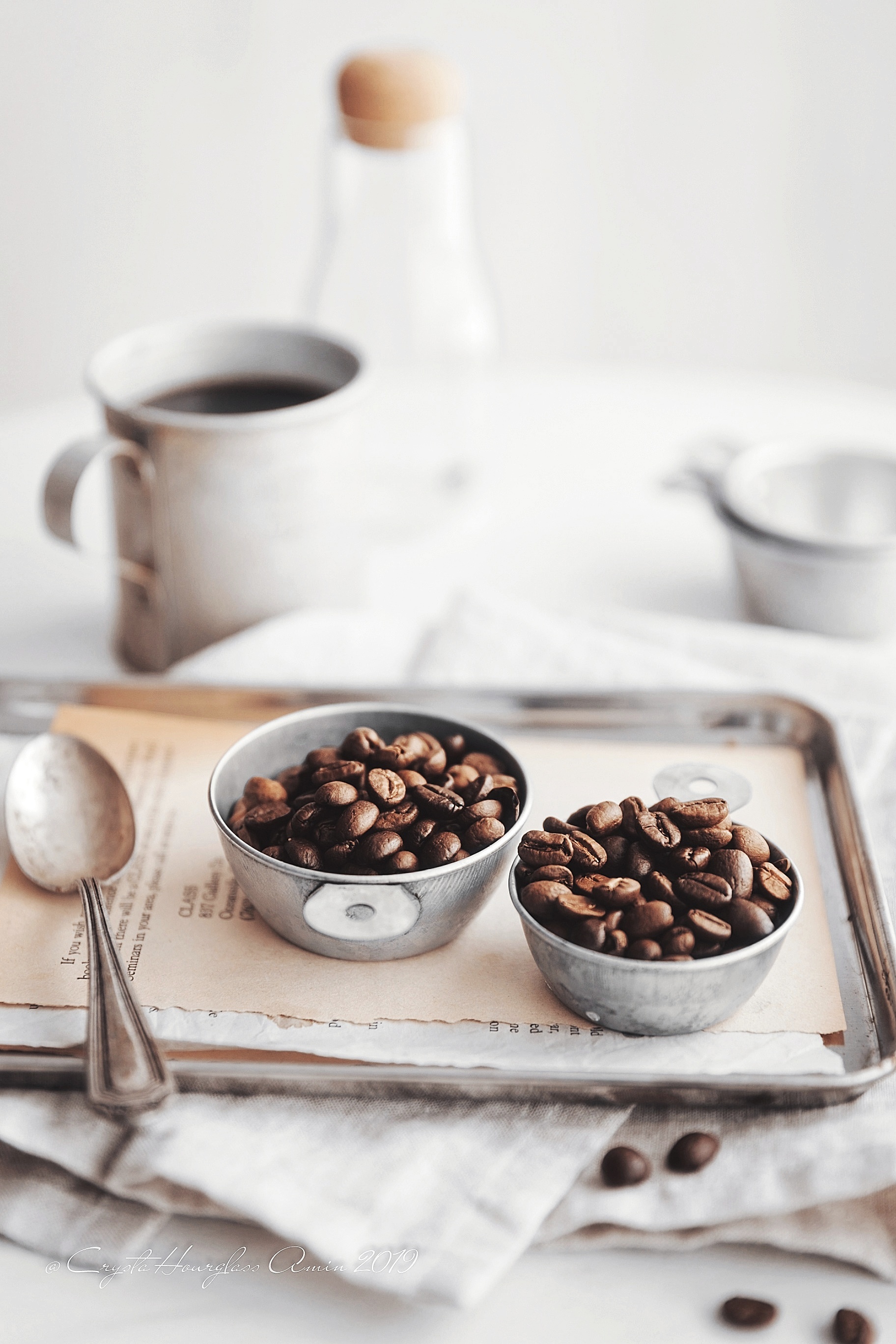 作旧量勺套装ins铁艺复古烘焙摆拍静物美食摆件