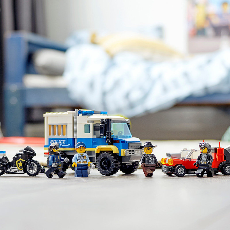 lego乐高城市系列60276监狱运输车拼插积木益智塑料积木