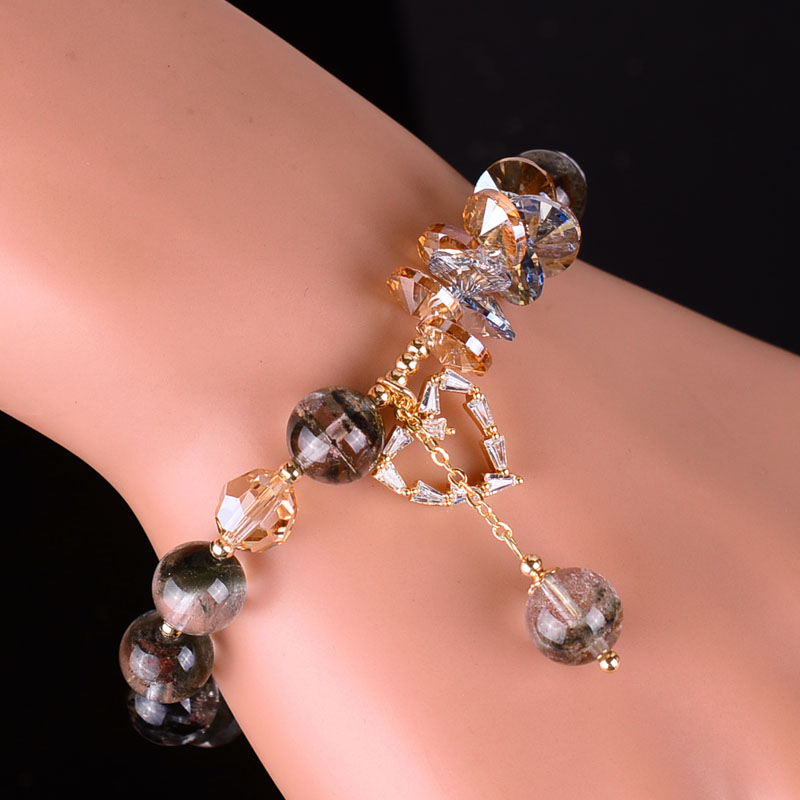 幽灵流苏手链奥地利水晶手串女生手花式爱心日韩手链